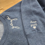 "Mama" Sweatshirt with Names Tultex 340