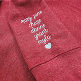 "Mama" Sweatshirt with Names Tultex 340