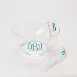 Acrylic Salad Bowl with Tongs