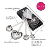 Love Beyond Measure Heart Shaped Measuring Spoons