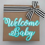 Welcome Baby Boy Box - Hat, snap outfit, swaddle blanket