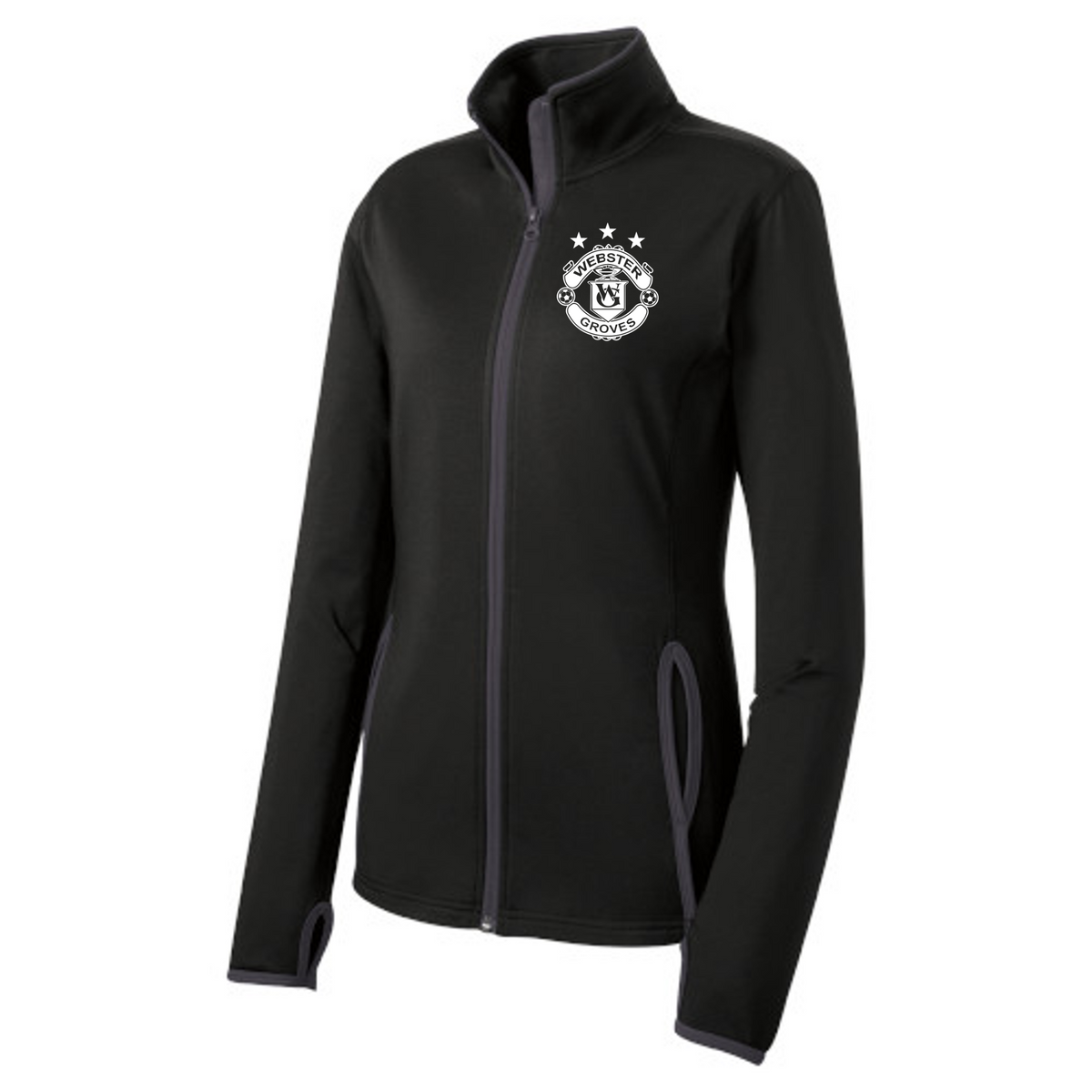 ster Groves Boys Soccer Performance Ladies Full Zip Jacket