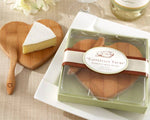 "Tastefully Yours" Heart Shaped Bamboo Cheese Board
